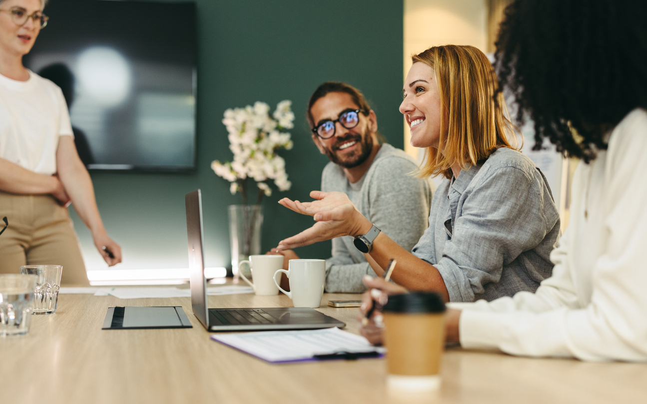 Employees In Meeting